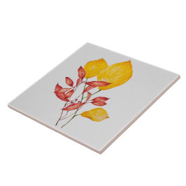 セラミックタイルの上のチリとターメリック タイル