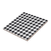 セラミックタイルの白黒ダイヤモンドパターン タイル (側面)