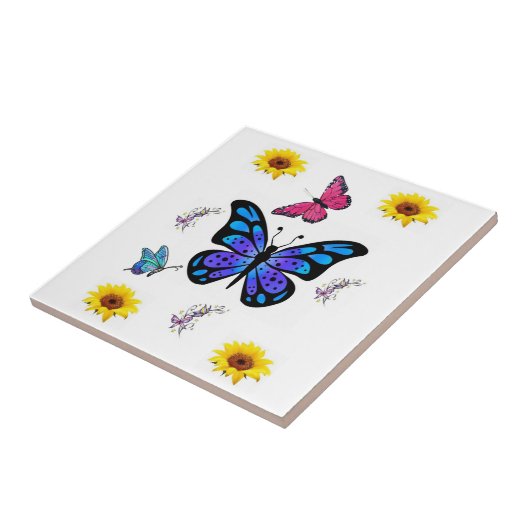 セラミックタイルひまわり タイル (側面)