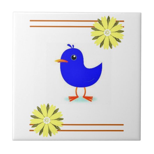 セラミックタイルひまわり タイル (正面)