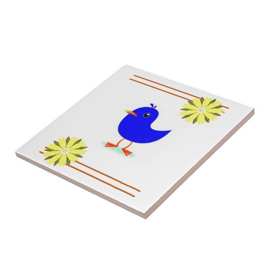 セラミックタイルひまわり タイル (側面)