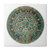 セラミックタイルアステカグリーン タイル (正面)