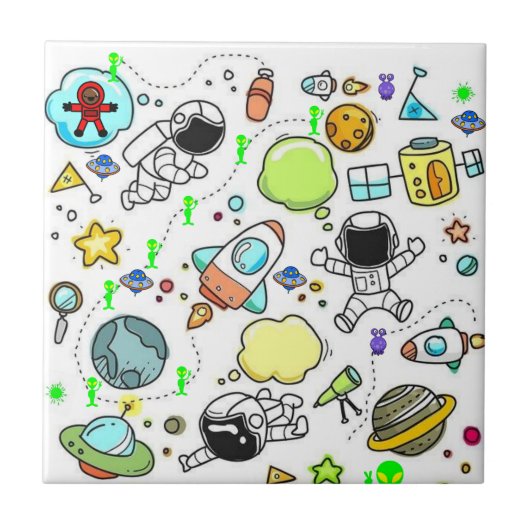 セラミックタイルエイリアン宇宙船宇宙船 タイル (正面)