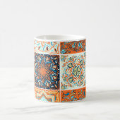 セラミックタイルオーナメント:抽象芸術パターン。 コーヒーマグカップ (中央)