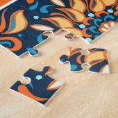 セラミックタイルオーナメント:抽象芸術パターン。 ジグソーパズル (側面)