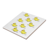 セラミックタイルカラフルカラーイエローダック タイル (側面)