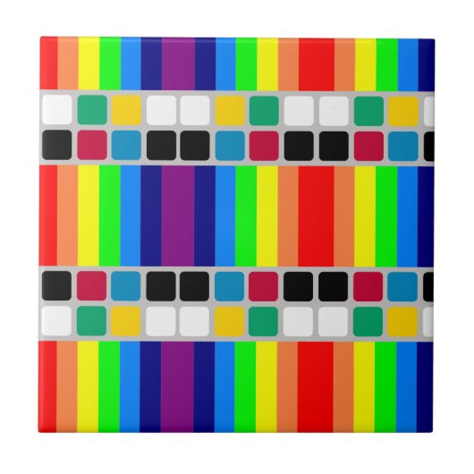 セラミックタイルカラフル色 タイル (正面)