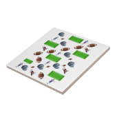 セラミックタイルサッカー タイル (側面)