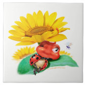 セラミックタイルディスプレイスリーピーラディバグ タイル (正面)