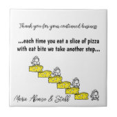 セラミックタイルネズミチーズピッツァーリアンサンキュー タイル (正面)