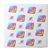 セラミックタイルパステルスクエア タイル (正面)