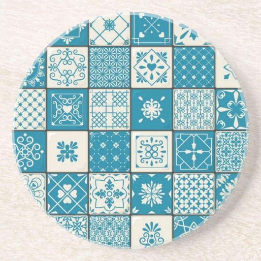 セラミックタイルパターン コースター (正面)