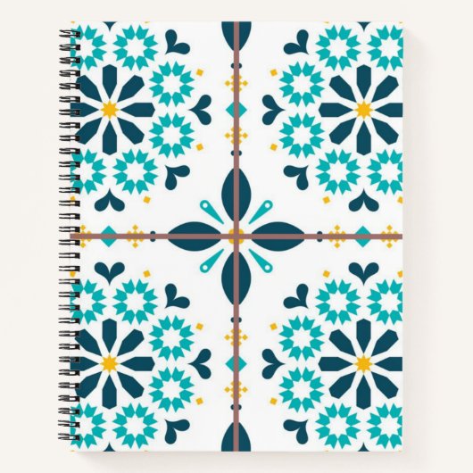 セラミックタイルパターン ノートブック (正面)