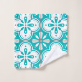 セラミックタイルパターン バスタオルセット (ウォッシュタオル)