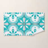 セラミックタイルパターン バスタオルセット (ハンドタオル)