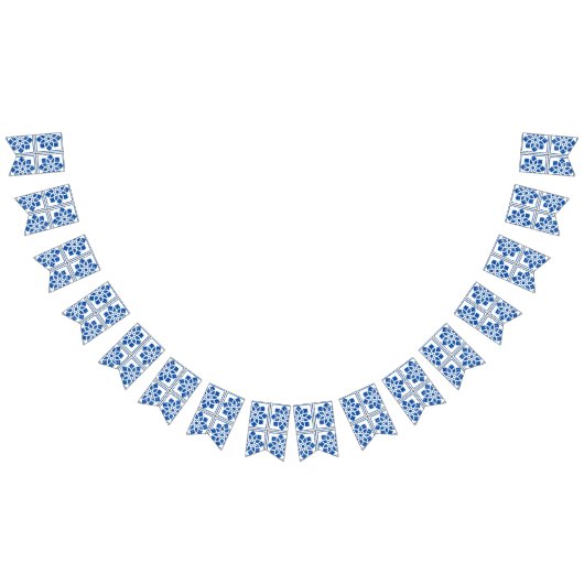 セラミックタイルパターン バンティングフラッグ (全)