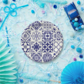 セラミックタイルパターン ペーパープレート (パーティー)