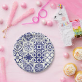 セラミックタイルパターン ペーパープレート (パーティー)