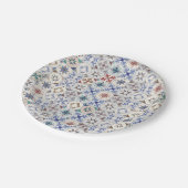 セラミックタイルパターン ペーパープレート (アングル)