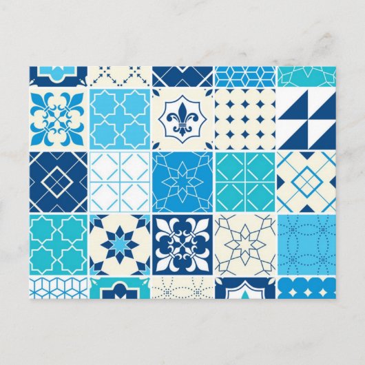 セラミックタイルパターン ポストカード (正面)