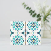 セラミックタイルパターン ポストカード (スタンド正面)