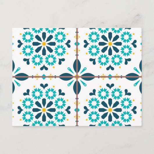 セラミックタイルパターン ポストカード (正面)