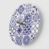 セラミックタイルパターン ラージ壁時計 (傾斜)