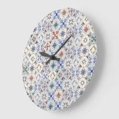セラミックタイルパターン ラージ壁時計 (傾斜)