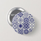 セラミックタイルパターン 缶バッジ (正面&裏面)