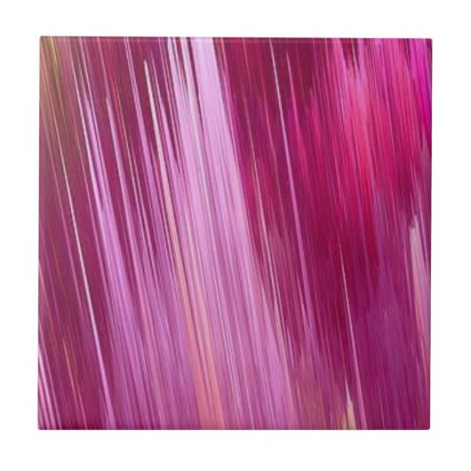 セラミックタイルピンクブラシパターン タイル (正面)