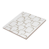 セラミックタイルベージュ抽象芸術正方形 タイル (側面)