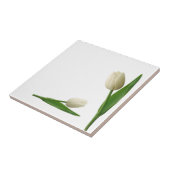 セラミックタイルホワイトチューリップフローラ タイル (側面)