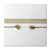 セラミックタイルホワイトロープナチュラル タイル (正面)