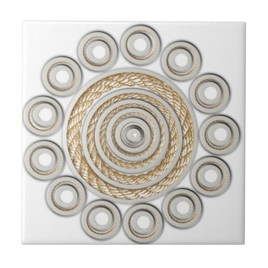 セラミックタイルロープカントリースタイル タイル (正面)