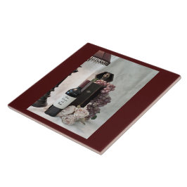 セラミックタイルワイン、葡萄、バラ タイル