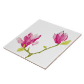 セラミックタイル上のチューリップMagnolias (1) タイル (側面)