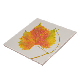 セラミックタイル上のDotty Spotty秋 タイル