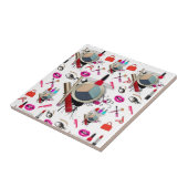 セラミックタイル化粧アイシャドウ口紅 タイル (側面)