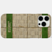 セラミックタイル地中海のパターンの任意の名前 Case-Mate iPhoneケース (裏面 (横))