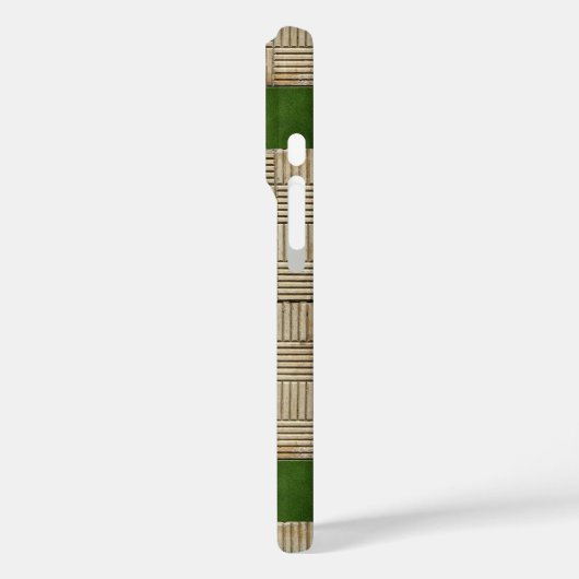 セラミックタイル地中海のパターンの任意の名前 Case-Mate iPhoneケース (裏面 / 左)