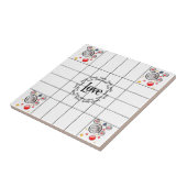 セラミックタイル抽象芸術ラブファミリー タイル (側面)