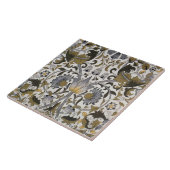 セラミックタイル暖炉William Morrisデザイン016 タイル (側面)