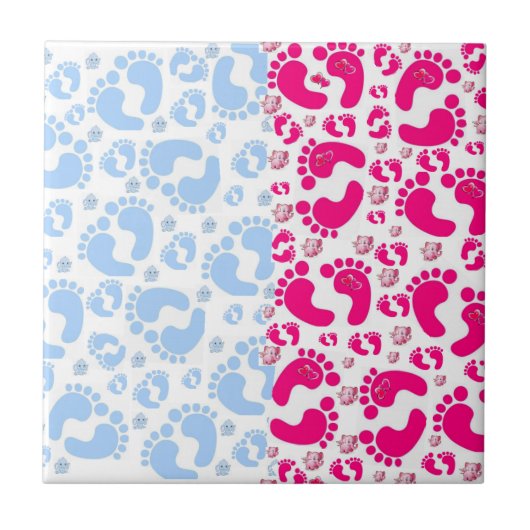 セラミックタイル浴室ツインガールボーイ タイル (正面)