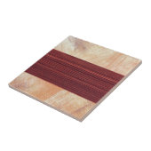 セラミックタイル焼きオレンジ模様 タイル (側面)