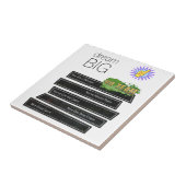 セラミックタイル白と黒の夢ビッグスポーツ タイル (側面)