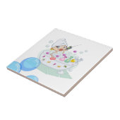 セラミックタイル白浴時間バブル タイル (側面)