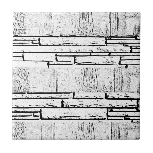 セラミックタイル白色レンガヴィンテージ タイル (正面)