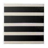 セラミックタイル白黒ストライプ タイル (正面)