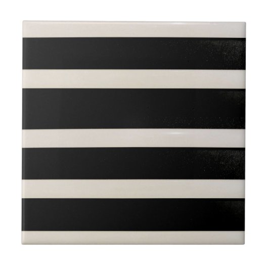 セラミックタイル白黒ストライプ タイル (正面)