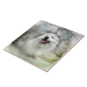 セラミックタイル素晴らしピレネー冬のシーン タイル (側面)